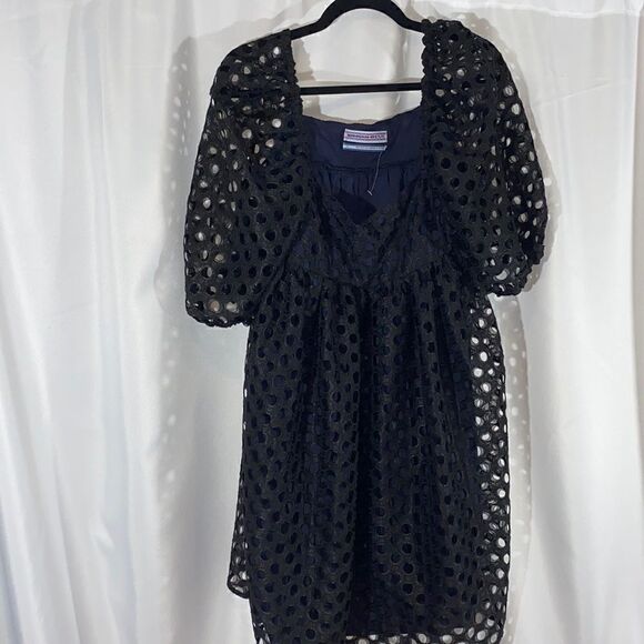 KIMCHI BLUE BABYDOLL DRESS BLACK - Picture 5 of 7